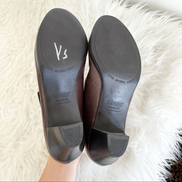 Munro Narrow Mary Jane leather shoes low heel - Picture 4 of 11